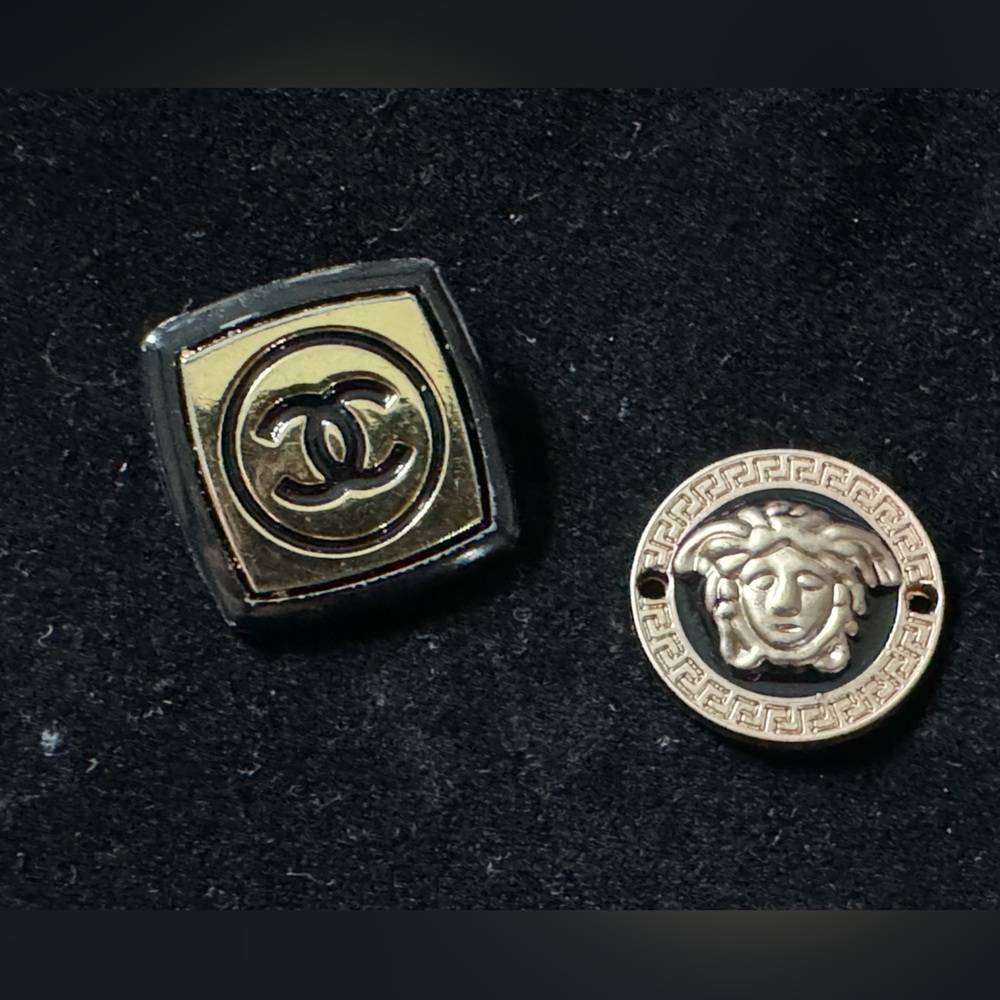 Vintage Chanel & Versace Gold‎ Tone Buttons